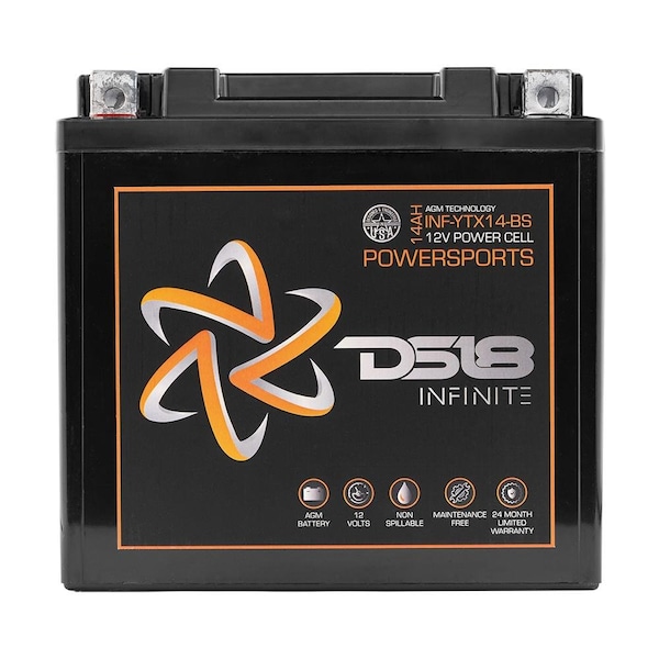 INFINITE 14AH AGM Power Cell 12 Volt Battery For Power Sports